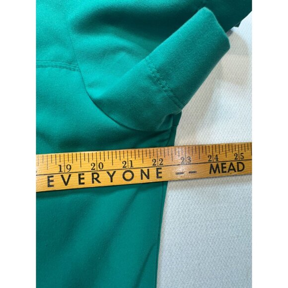 Greys Anatomy Signature Women's V-Neck Scrub Top Short Sleeve Sz XL Teal Stretch - Picture 8 of 9